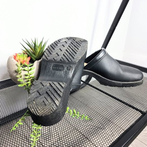 Danish Design Made in Italy Women's Black Clogs Size 39 - Picture 10 of 11